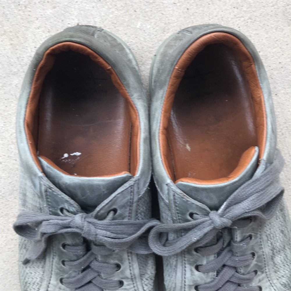 COPY - Aquatalia grey woven leather Sneakers Made In Italy Size 10. GUC - Picture 6 of 13